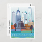 Carte postale Philadelphie (Devant / Derrière)