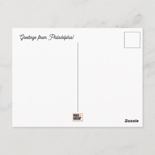 Carte postale Philadelphie (Dos)