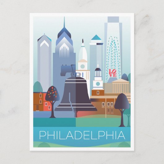 Carte postale Philadelphie (Devant)