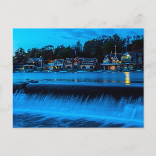 Carte Postale Philadelphie Boathouse Row Au coucher Du Soleil (Devant)