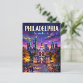 Carte Postale Philadelphie États-Unis (Debout devant)