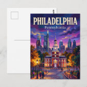 Carte Postale Philadelphie États-Unis (Devant / Derrière)