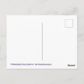 Carte Postale Philadelphie Gris écureuil (Dos)