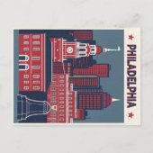 Carte Postale Philadelphie : Le berceau de la liberté (Devant)