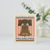 Carte Postale Philadelphie | Liberty Bell (Debout devant)