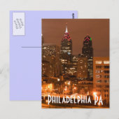 Carte Postale Philadelphie PA (Devant / Derrière)