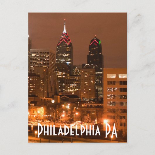 Carte Postale Philadelphie PA (Devant)