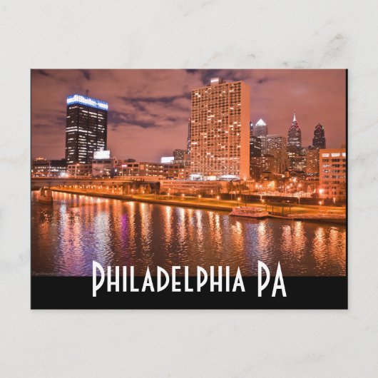 Carte Postale Philadelphie PA (Devant)