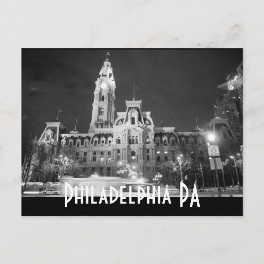 Carte Postale Philadelphie PA (Devant)