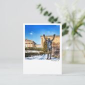 Carte Postale Philadelphie PA - Statue Rocky (Debout devant)