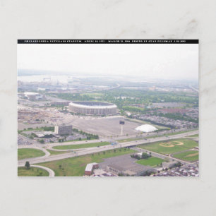 Carte Postale Philadelphie PA Veterans Stadium Vue aérienne