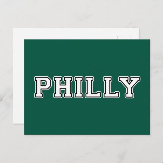 Carte Postale Philadelphie Pennsylvanie (Devant / Derrière)