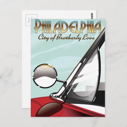 Carte Postale Philadelphie, Pennsylvanie "City of Brotherly Love (Devant / Derrière)