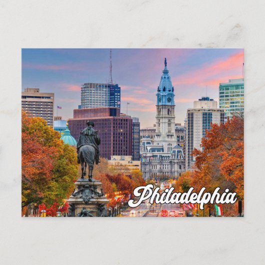 Carte Postale Philadelphie, Pennsylvanie, États-Unis (Devant)