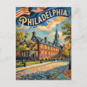 Carte Postale Philadelphie Pennsylvanie États-Unis Retro Van Gog (Devant)