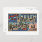 Carte Postale Philadelphie, Pennsylvanie - Forge de vallée (Devant / Derrière)