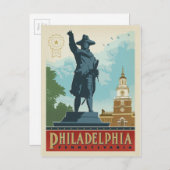 Carte Postale Philadelphie, Pennsylvanie | Indépendance (Devant / Derrière)