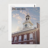 Carte Postale Philadelphie Pennsylvanie Indépendance Hall Voyage (Devant / Derrière)