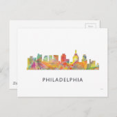 CARTE POSTALE PHILADELPHIE PENNSYLVANIE SKYLINE WB1 - (Devant / Derrière)