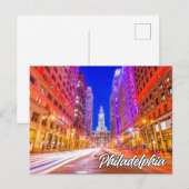 Carte Postale Philadelphie, Pennsylvanie, USA (Devant / Derrière)