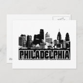 Carte Postale Philadelphie Skyline (Devant / Derrière)