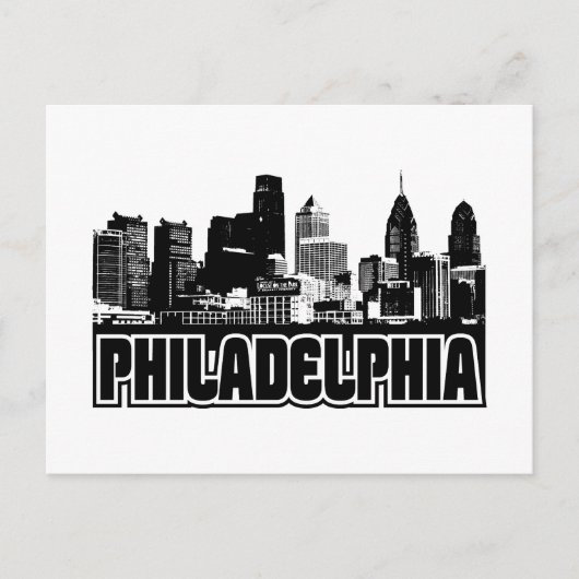 Carte Postale Philadelphie Skyline (Devant)