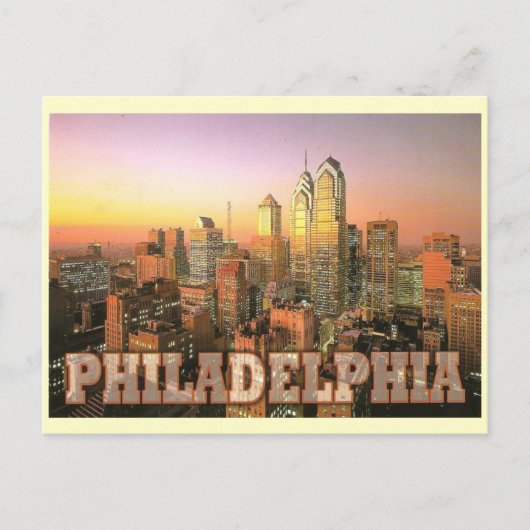 CARTE POSTALE PHILADELPHIE SKYLINE (Devant)