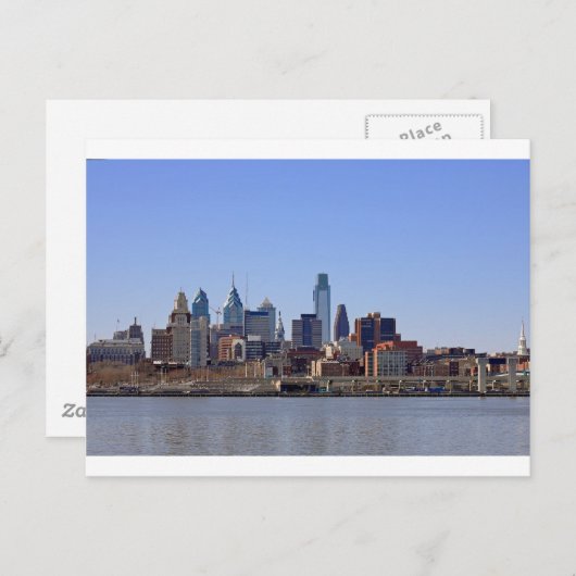 Carte postale Philadelphie Skyline (Devant / Derrière)