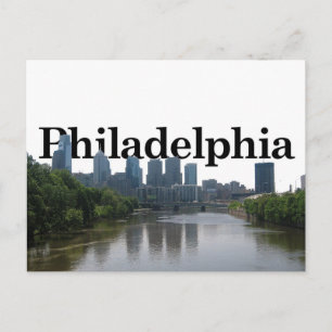 Carte Postale Philadelphie Skyline - avec Phil. en arrière-plan