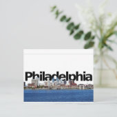 Carte Postale Philadelphie Skyline avec Philadelphie dans le cie (Debout devant)