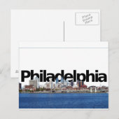 Carte Postale Philadelphie Skyline avec Philadelphie dans le cie (Devant / Derrière)