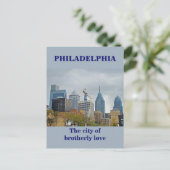 Carte Postale Philadelphie Skyline de la promenade fluviale (Debout devant)