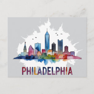 Carte Postale Philadelphie ville Pennsylvanie États-Unis horizon