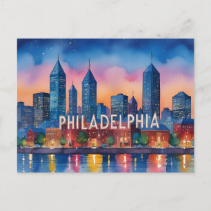 Carte Postale Philadelphie ville Pennsylvanie États-Unis vue pan