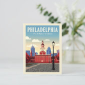Carte Postale Philadelphie vintage (Debout devant)