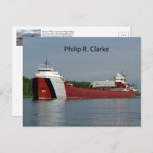 Carte postale Philip R. Clarke (Devant / Derrière)