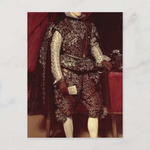 Carte Postale Philippe IV d'Espagne en Brown et argent