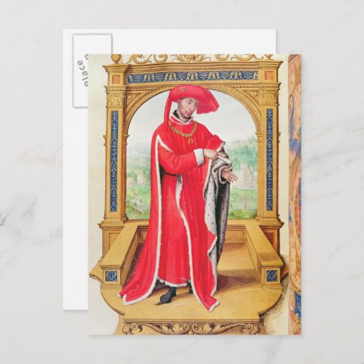 Carte Postale Philippe le Bon Duc de Bourgogne (Devant / Derrière)