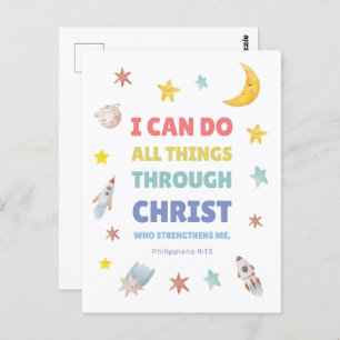 Carte Postale Philippiens 4:13 Je peux faire toutes les choses N