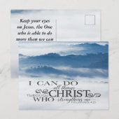 Carte Postale Philippiens 4:13 Toutes les choses par la Bible du (Devant / Derrière)