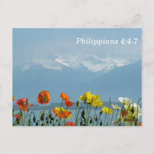 Carte Postale Philippiens 4:4-7 Ne pas être nuisible