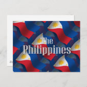 Carte Postale Philippines - Drapeau (Devant / Derrière)
