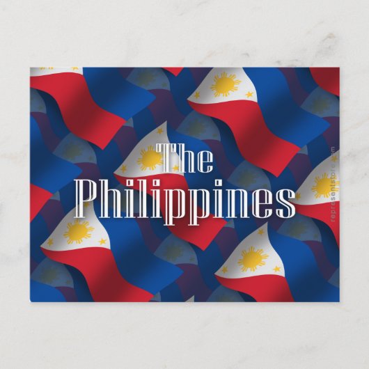 Carte Postale Philippines - Drapeau (Devant)