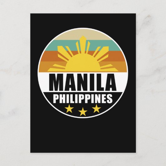 Carte Postale Philippines Manille Fière de l'amour philippin Pin (Devant)