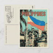 Carte Postale Philippines, Manille Intramuros, Fort de Santiago (Devant / Derrière)