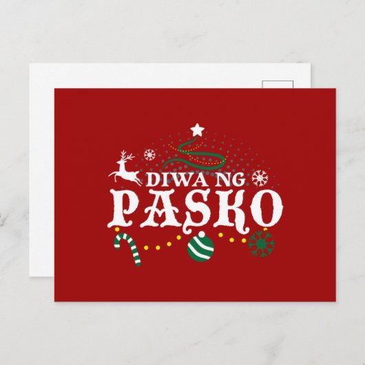 Carte Postale Philippines Noël - Diwa ng Pasko (Devant / Derrière)