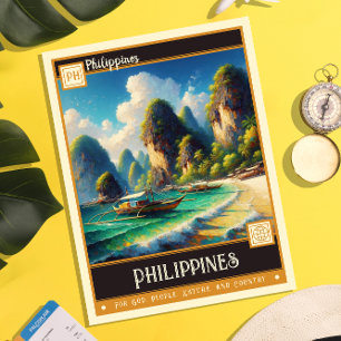 Carte Postale Philippines   Peinture Vintage
