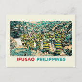 Carte Postale Philippines, peuple Ifugao Cordillera Centre (Devant)