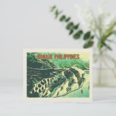 Carte Postale Philippines, terrasses de riz sur l'île de Banaue  (Debout devant)