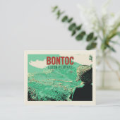 Carte Postale Philippines, terrasses de riz sur l'île de Bontoc  (Debout devant)